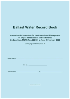 Ballast water record book