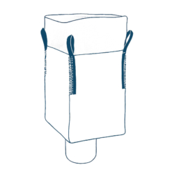 Big bag kott 4-sangaga, kraega, tühjendustoru