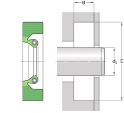Radiaalne võllitihend rasketeks tööstuslikeks rakendusteks