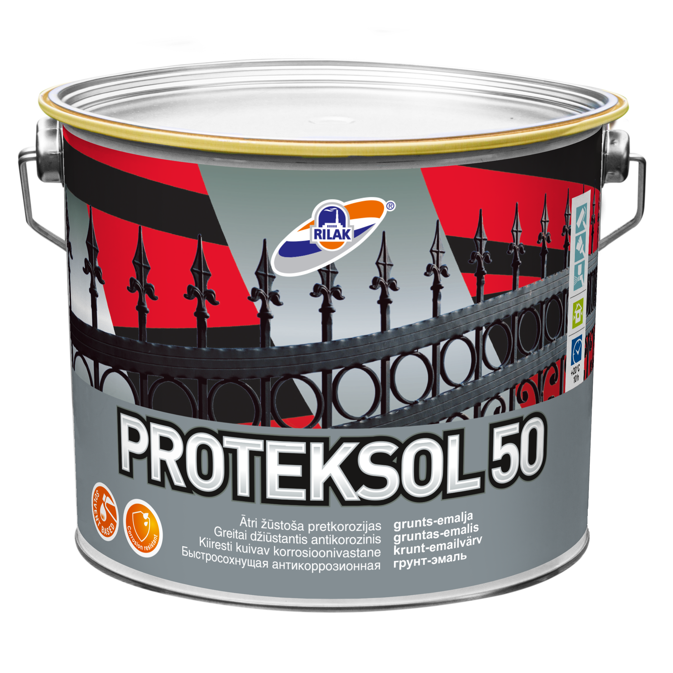 Kruntemail korrosioonivastane PROTEKSOL, 50 hall