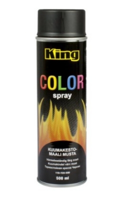 Kuumakindel hõbedane värv King Color spray 