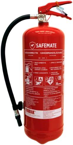 Tulekustuti pulber manoometriga MED 6kg 55A–233B-C